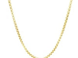 Round Box Chain 2.4mm In 14k Yellow Gold