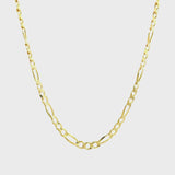 Figaro Chain 3.0mm In 10k Yellow Gold