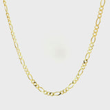 Figaro Chain 3.1mm In 14k Yellow Gold