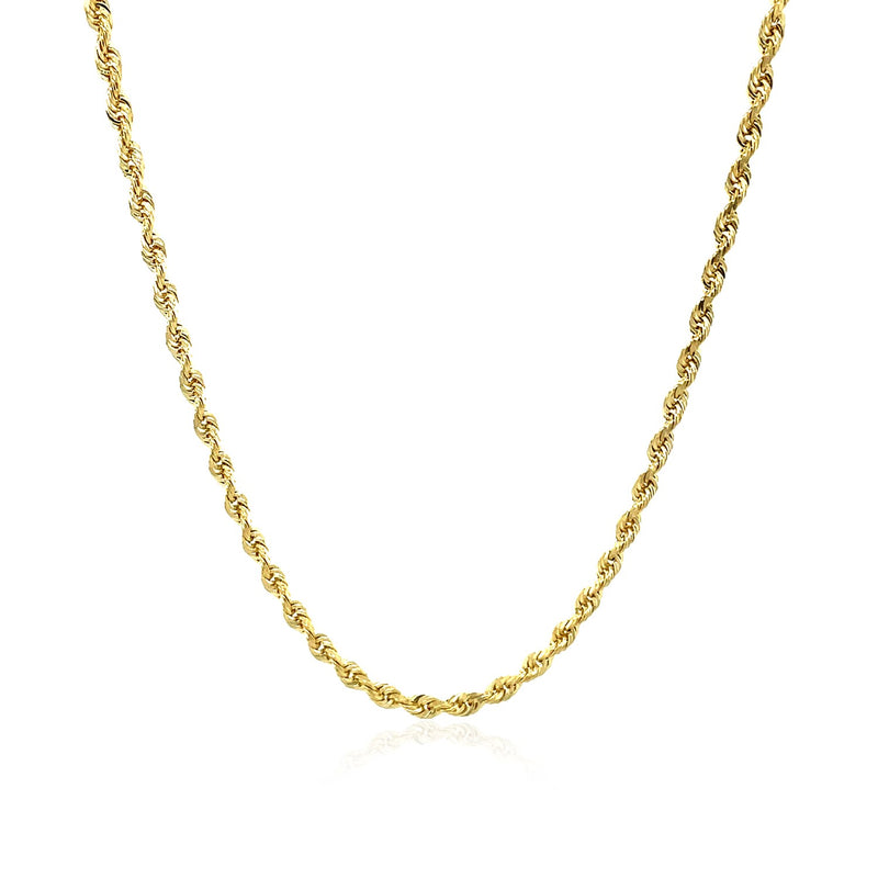 Rope Chain 2.5mm In 10k Yellow Gold