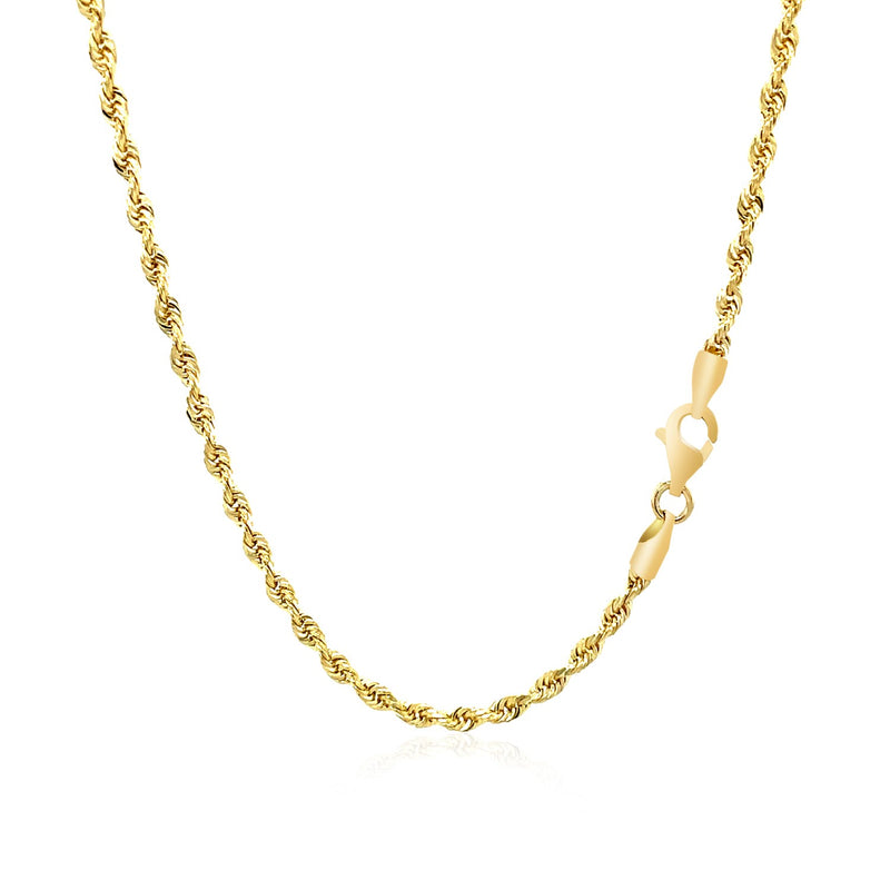 Rope Chain 2.5mm In 10k Yellow Gold