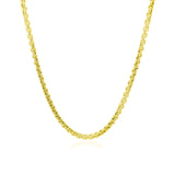 Round Box Chain 2.4mm In 14k Yellow Gold