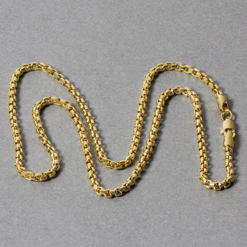 Round Box Chain 2.4mm In 14k Yellow Gold